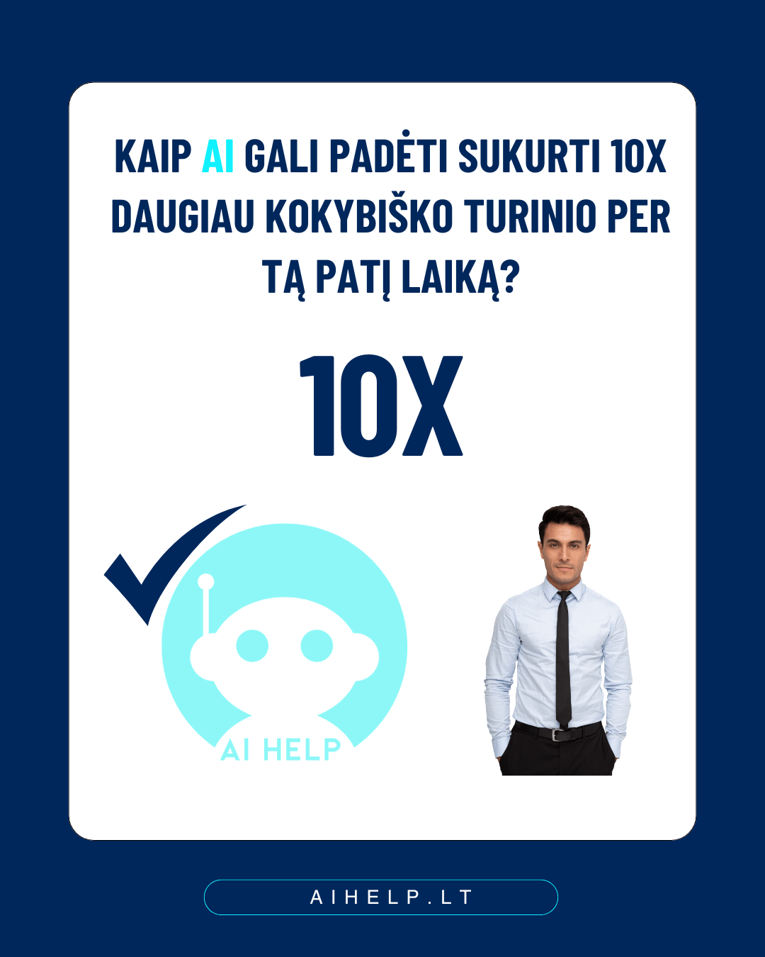 Plakas AIhelp su AI