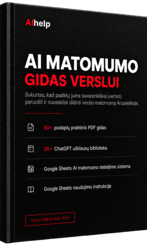 AI matomumo gidas verslui